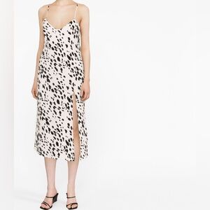 Reformation Crimini black/white cheetah print dress size 10